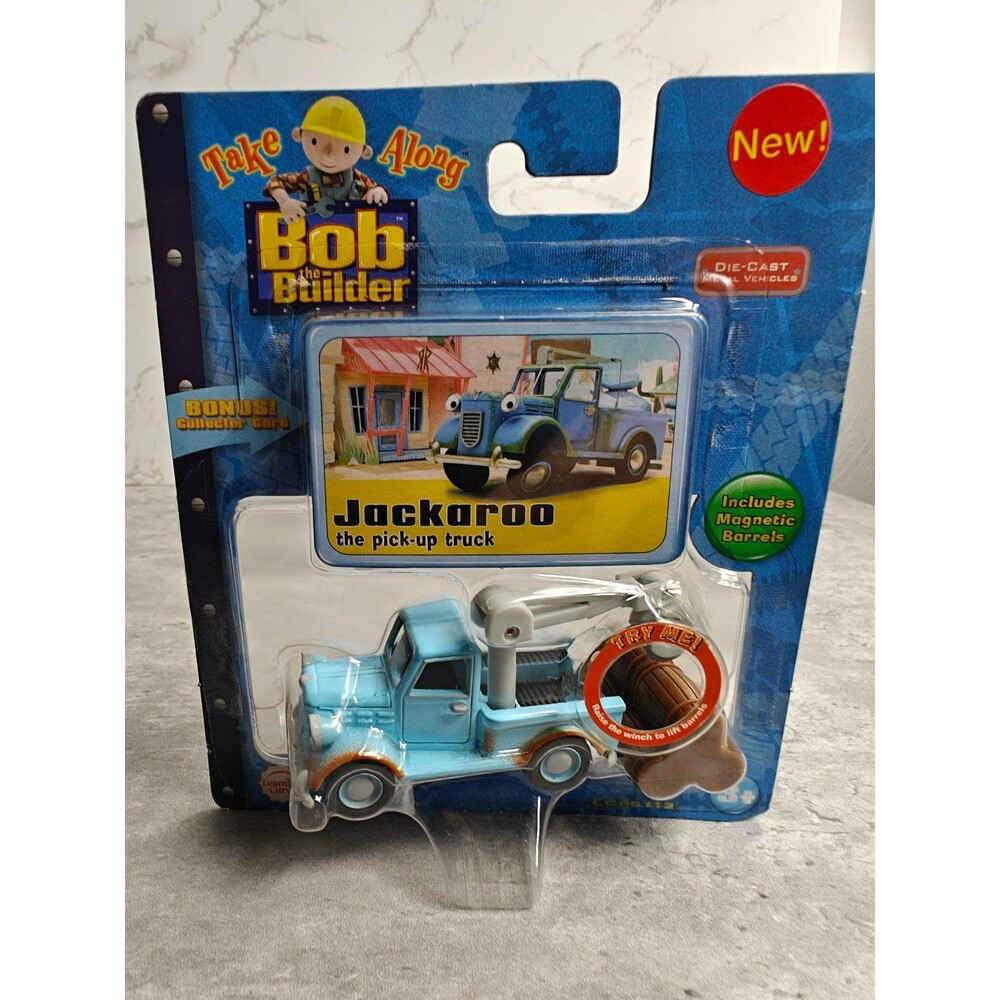 Bob the Builder Jackaroo Diecast Truck W/ Barrels Sealed Learning Curve 2006